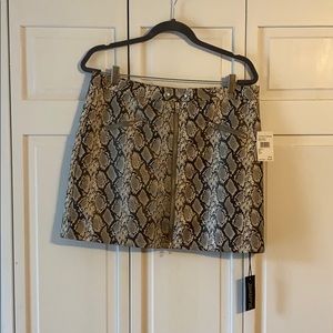 NWT BlankNYC Faux Leather Snake Skin Skirt